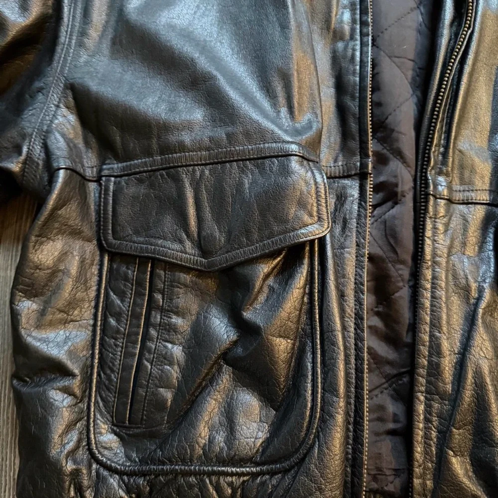 Men's Black Leather Jacket